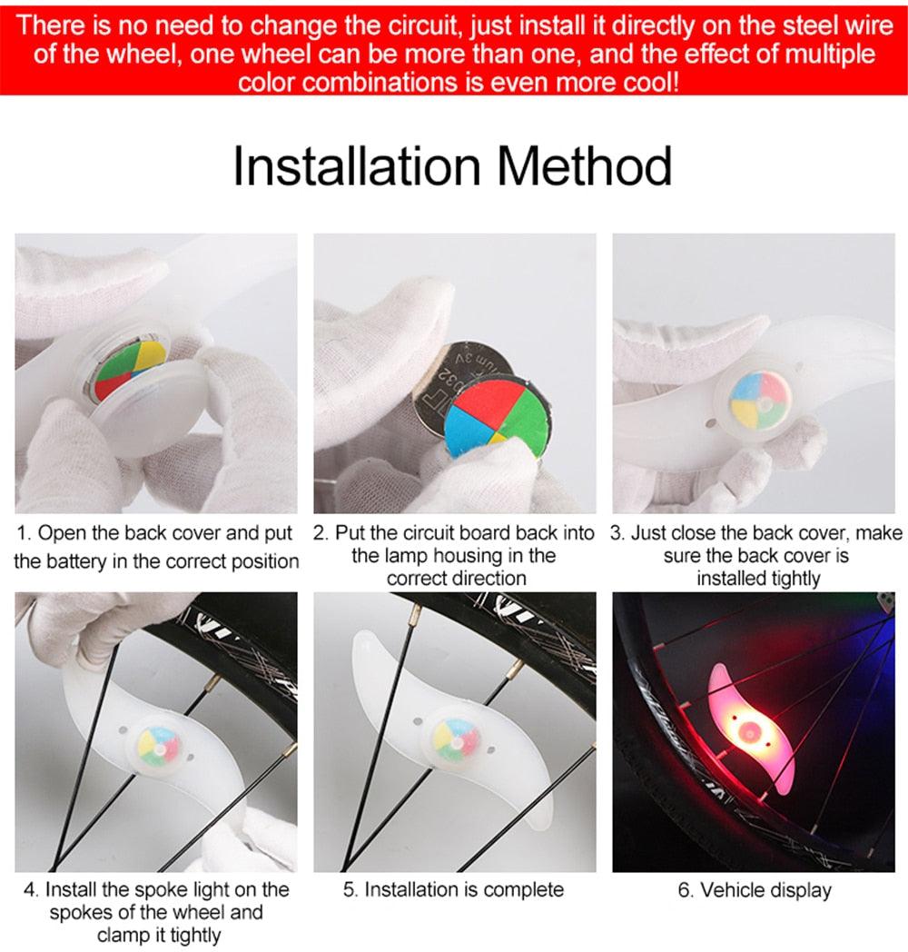 Fly Velo | 360° Willow-LED Wheel & Spoke Safety Light