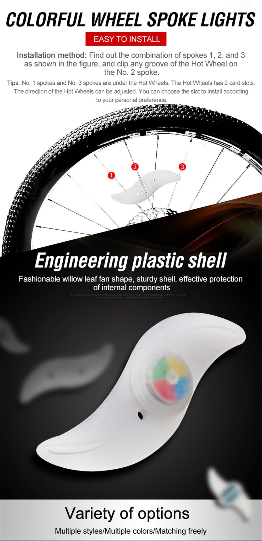 Fly Velo | 360° Willow-LED Wheel & Spoke Safety Light